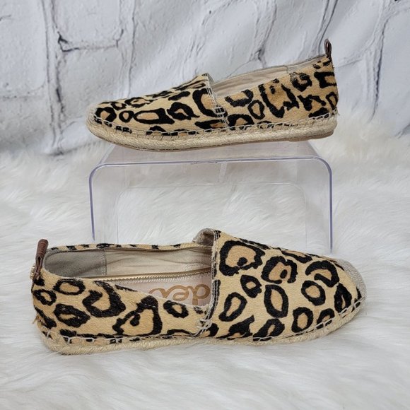 Sam Edelman Shoes - SAM Edelman Khloe Women Leopard cheetah Print Genuine Leather Espadrilles Sz 7.5